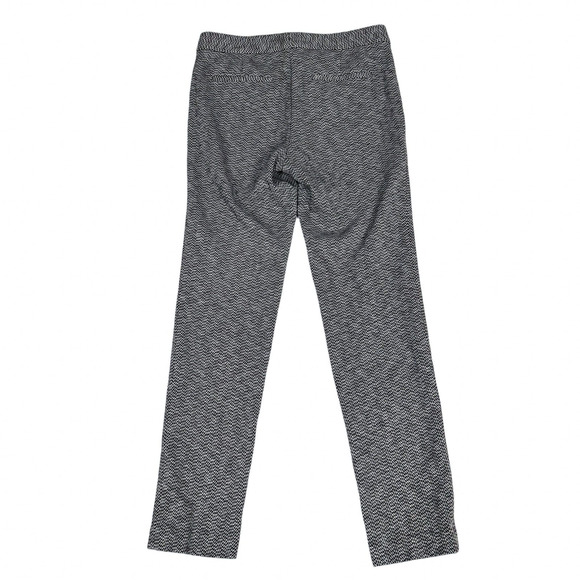 Theory Louise Formation Pants Size 6 Women's Black & White Print Stretch Knit - Picture 5 of 12